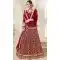 Divine Maroon Color Velvet Traditional Wear Lehenga Choli - 549568598