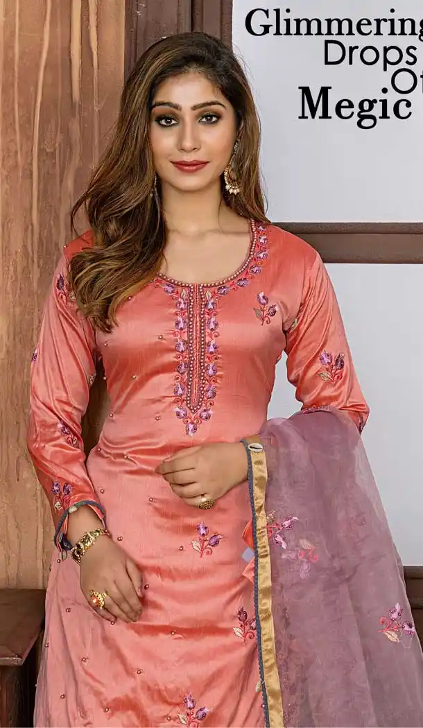 Orange Color Zorba Heavy Designer Party Wear Sharara Suit - 565870759