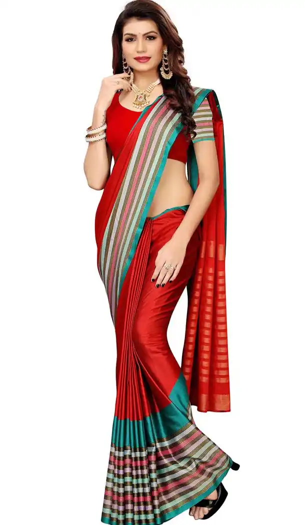 Red Color Art Silk Office Wear Casual Saree Blouse - 405760538