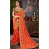 traditional saree look for engagement