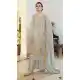 Grey Color Organza Embroidery Pakistani Palazzo Salwar Suit - 573871448