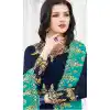 Navy Blue Color Soft Georgette Designer Long Anarkali Suit