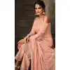 Exotic Peach Color Crepe Designer Sharara Salwar Suit