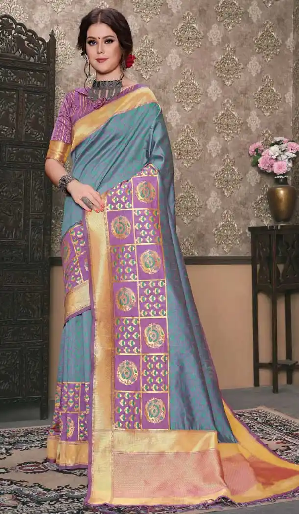 Tanchui Art Silk Multi Color Casual Wear Plus Size Saree Blouse - 564170496