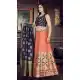 Beauty in Orange Color Banarasi Jacquard Designer Readymade Lehenga Choli - 570571174