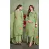 Buy Online Marvelous Green Color Heavy Muslin Casual Wear Printed Salwar Suit