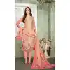 Buy Online Contemporary Peach Color Heavy Muslin Casual Printed Salwar Suit