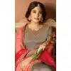Heavy Georgette Beige Embroidery Salwar Kameez