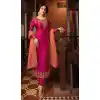 Georgette Rani Pink Heavy Embroidery Salwar Kameez