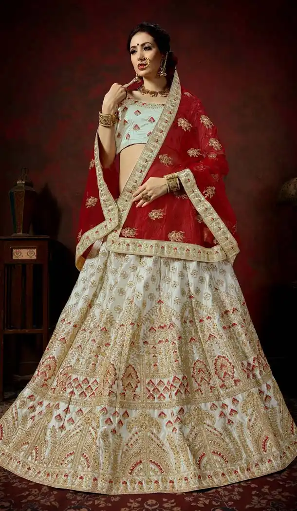 Best Designer Lehenga Choli Grey Online Shopping -580772304