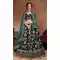 Ladies Sangeet Circular Lehenga in Forest Green -580972314