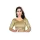 Chiku Color Brocade V Neck Plus Size Readymade Casual Blouse -4563890