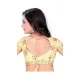 Cream Color Raw Silk Plus Size Readymade Party Blouse -4744040