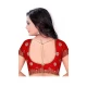 Red Color Raw Silk Plus Size Readymade Party Blouse -4744041