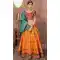 Apricot Orange Color Banarasi Silk Treditional Designer Lehenga Choli -4774058