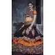 Black Orange Color Japanese Cotton Navratri Special Chaniya Choli -421161851