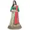 Green Color Satin Silk Treditional Wear Lehenga Choli -422561985