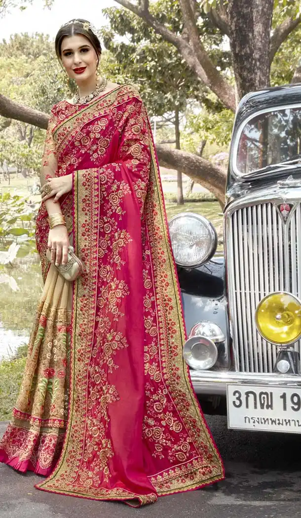 Pink Color Pure Georgette Designer Wear Saree -425662177 