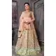 Breezy Blue Color Phantom Silk Designer Mehendi Ceremony Lehenga -586772861