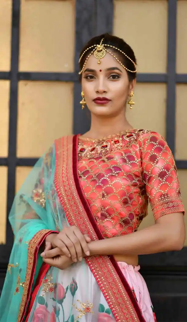 Pink Color Silk Designer Sangeet Ceremony Lehenga Choli -588473073