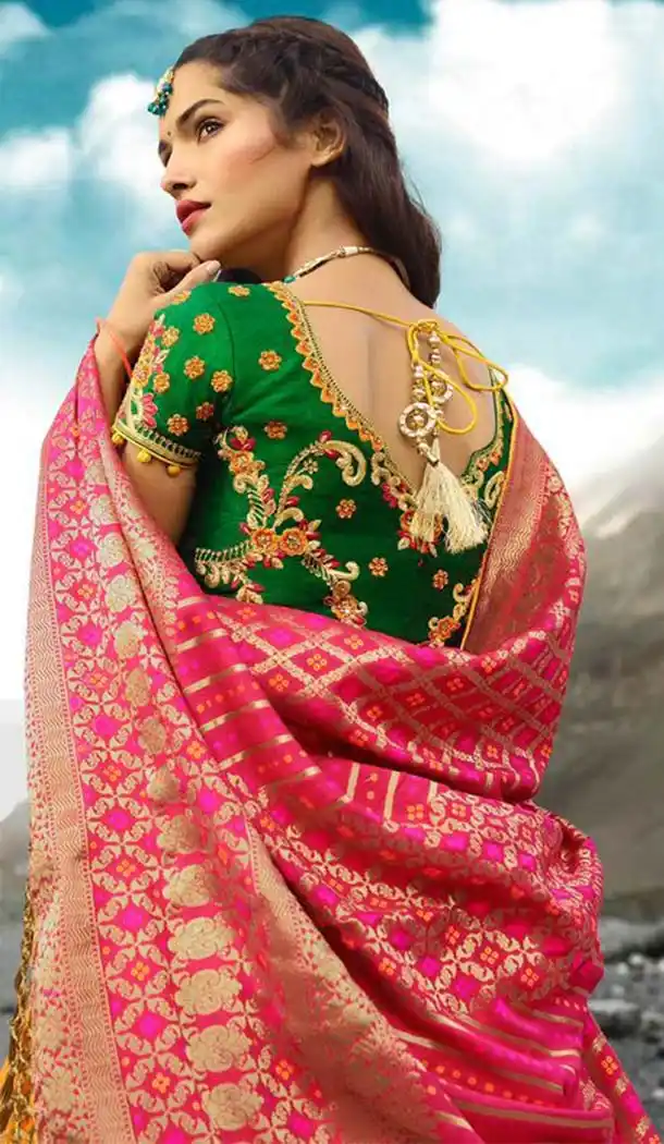 Orange Color Silk Designer Wedding Lehenga Choli -426662268