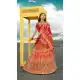 Designer Silk Orange Color Wedding Lehenga Choli -426662272