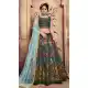 Dark Green Color Silk Embroidery Designer Lehenga Choli -591473437