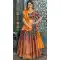 Banarasi Silk Teal Grey Color Mehendi Sangeet Wear Lehenga Choli -612276394