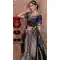 Grey Color Banarasi Silk Mehendi Sangeet Wear Lehenga Choli -618677190