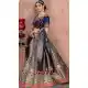 Grey Color Banarasi Silk Mehendi Sangeet Wear Lehenga Choli -618677190