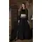 Black Color Taffeta Satin Designer Party Wear Lehenga Choli -621177450