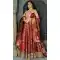 Cream Maroon Color Banarasi Silk Designer Fancy Lehenga Choli -456264903