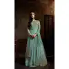 Firozi Color Georgette Designer Style Wedding Wear Salwar Kameez