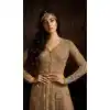 Beige Color Net Designer Style Wedding Wear Salwar Kameez