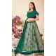Emerald Green Color Jacquard Silk Designer Fancy Lehenga Choli -640880100