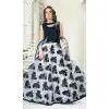 Navy Blue Color Silk Designer Readymade Salwar Kameez