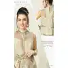 Beige Color Silk Designer Readymade Salwar Kameez