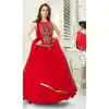 Red Color Silk Designer Readymade Salwar Kameez