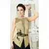 Gold Color Silk Georgette Designer Readymade Salwar Kameez