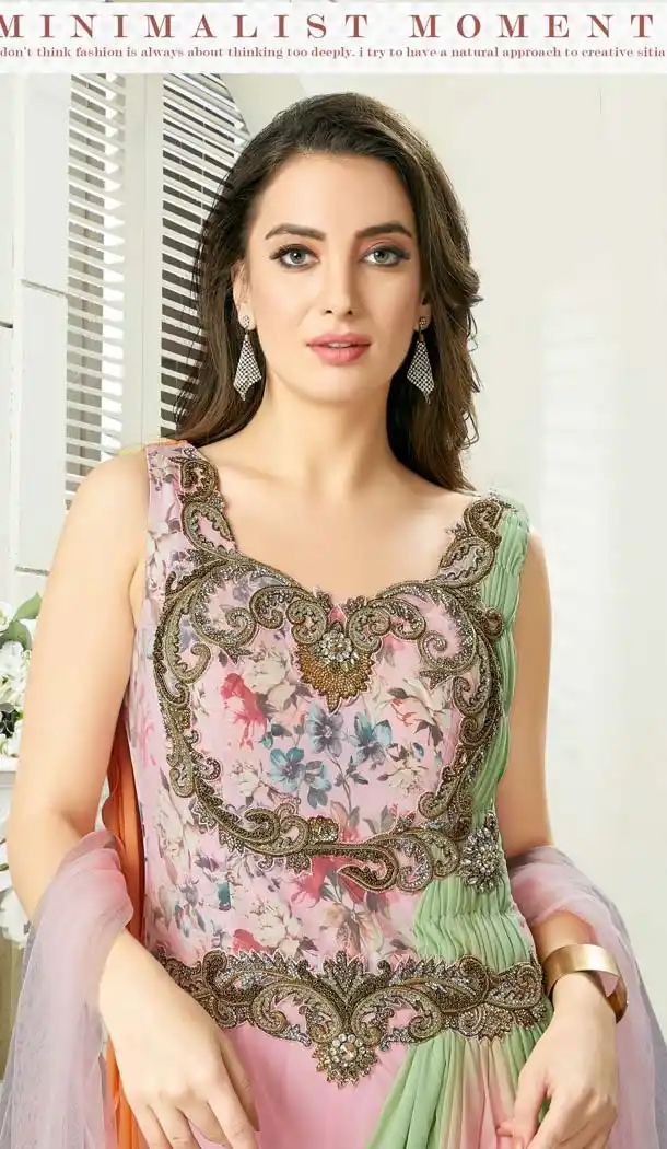 Pink Color Net Silk Designer Readymade Salwar Kameez -641280151
