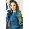 Blue Color Jacquard Designer Readymade Salwar Kameez