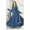 Blue Color Jacquard Designer Readymade Salwar Kameez