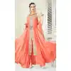 Peach Color Silk Designer Readymade Salwar Kameez