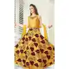 Gold Yellow Color Silk Designer Readymade Salwar Kameez