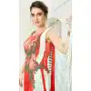 Off White Orange Color Silk Designer Readymade Salwar Kameez