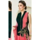 Dark Green Pink Color Velvet Designer Readymade Salwar Kameez -641380178
