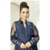 Blue Color Denim Designer Readymade Salwar Kameez