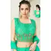 Green Color Silk Designer Readymade Lehenga Choli