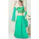 Green Color Silk Designer Readymade Lehenga Choli -641380189