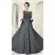 Blueish Grey Color Denim Designer Readymade Salwar Kameez -641380197
